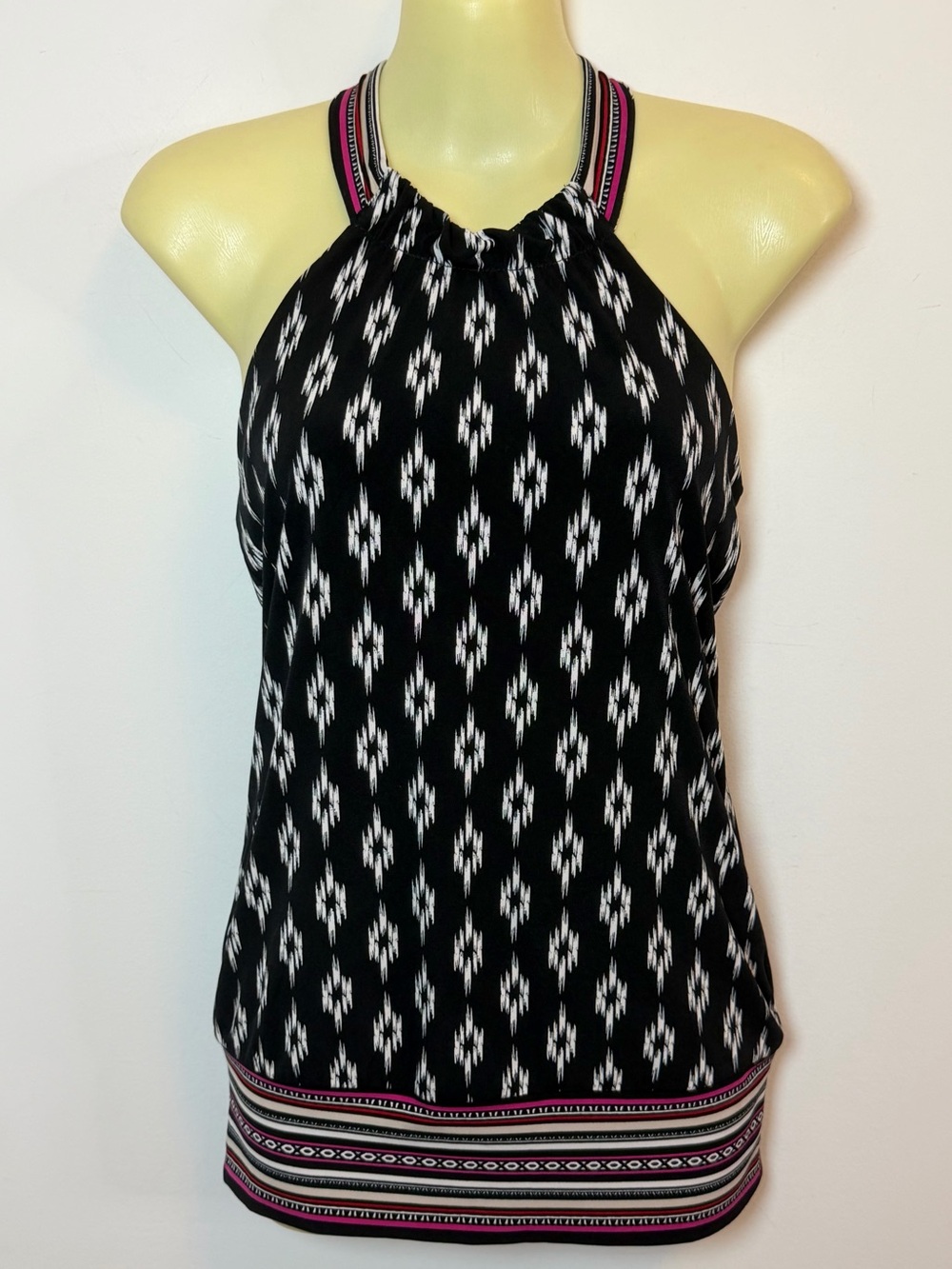 WHBM Halter Print Date Top